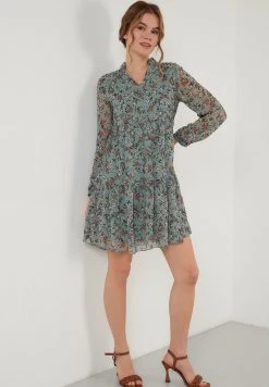 LELA LONG SLEEVE MINI - Vestido Informal - Mint, Mujer -LELA Tienda da1f4fc8ac204008a5d64fabcf91cccd