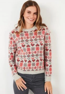 LELA Jersey De Punto - Light Grey, Mujer