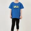 LELA REGULAR FIT T-SHIRT AND LEGGINGS - Leggings - Blue , Niños