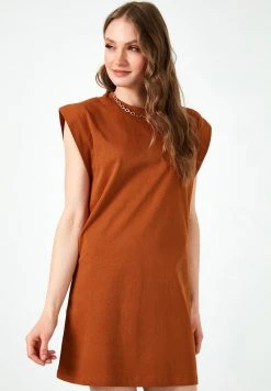 LELA Vestido Ligero - Brown, Mujer