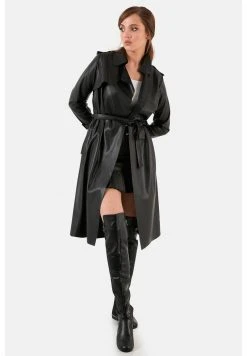 LELA Gabardina - Black , Mujer -LELA Tienda dd740fd467c54056a72581805ed1af29