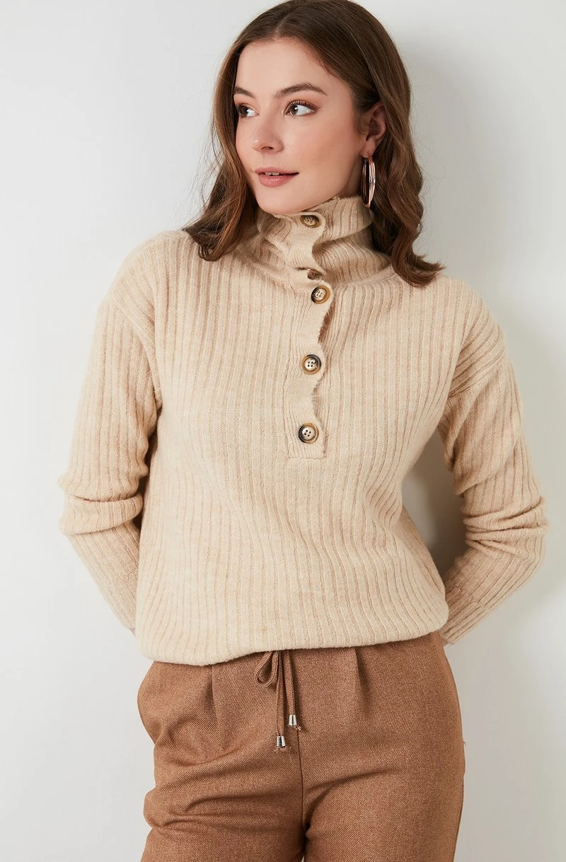 LELA Jersey De Punto - Beige , Mujer 2 LELA Jersey De Punto - Beige , Mujer - Imagen 2