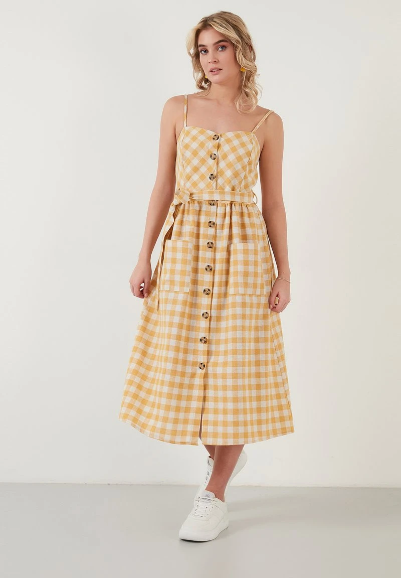 LELA Vestido Informal - Mustard Color , Mujer 2 LELA Vestido Informal - Mustard Color , Mujer - Imagen 2