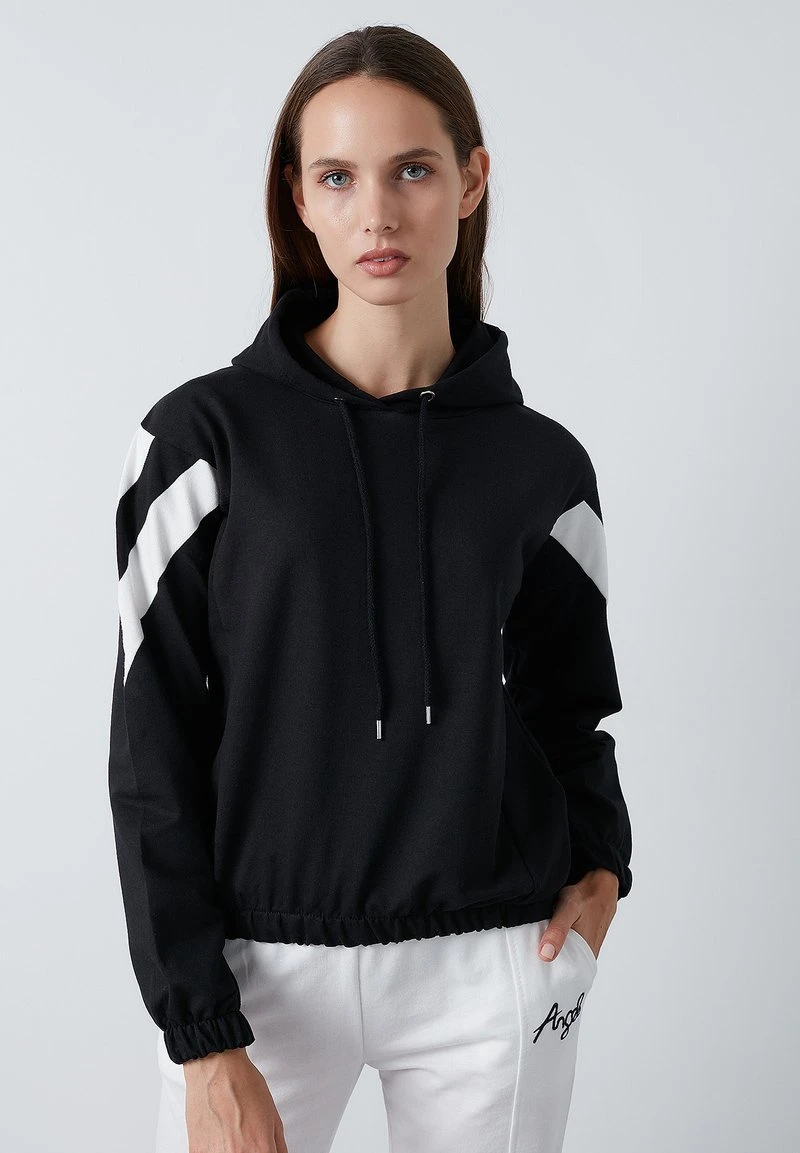 LELA Jersey Con Capucha - Black , Mujer 1 LELA Jersey Con Capucha - Black , Mujer