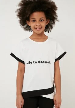 LELA REGULAR FIT - Leggings - Off White/black , Niños -LELA Tienda e020254cecfb472c97849024bec61245