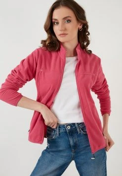 LELA HIGH COLLAR ZIPPER - Forro Polar - Pink , Mujer 9 LELA HIGH COLLAR ZIPPER - Forro Polar - Pink , Mujer -LELA Tienda e0c8a19c990f468eaebf0ae121275944