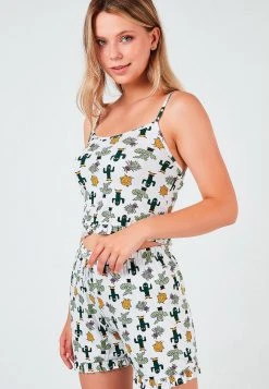 LELA Pijama - Ecru-green , Mujer