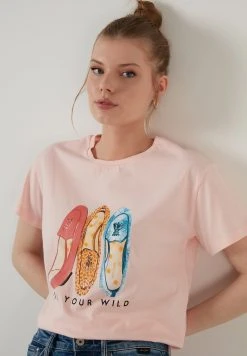 LELA Camiseta Estampada - Powder Pink , Mujer -LELA Tienda e2791a5365624586a4766d1c0a544434