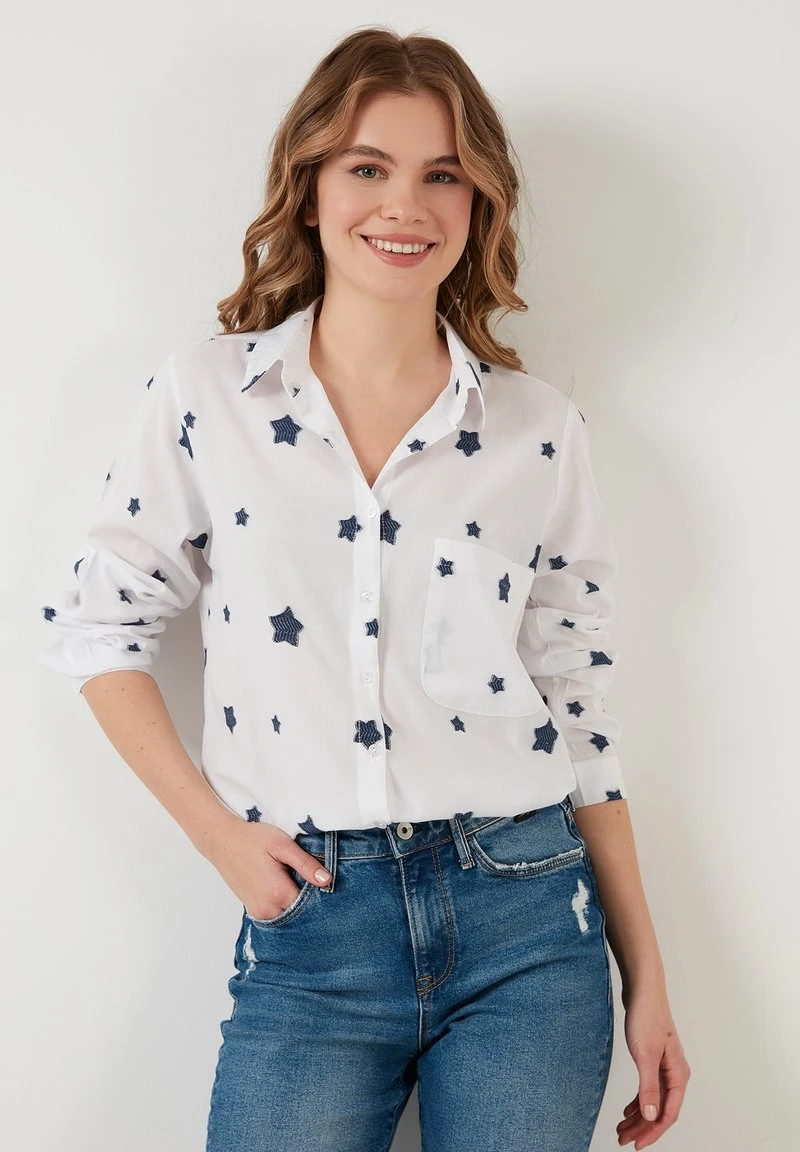 LELA REGULAR FIT - Camisa - White , Mujer 5 LELA REGULAR FIT - Camisa - White , Mujer - Imagen 5