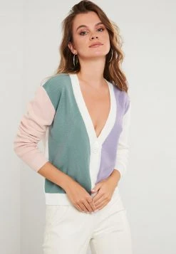 LELA Chaqueta De Punto - Ecru-powder Pink , Mujer -LELA Tienda e5a540df08754d63856c350e3d07c48a