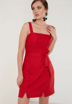 LELA Vestido Informal - Red , Mujer -LELA Tienda e77d7e76b49842aba28bee6d74da024b