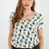 LELA Camiseta Estampada - Green , Mujer