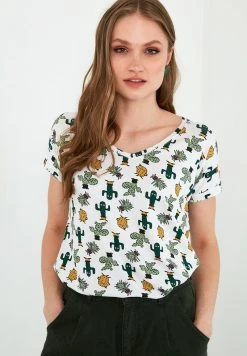 LELA Camiseta Estampada - Green , Mujer