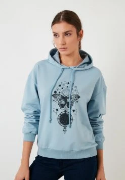 LELA Jersey Con Capucha - Light Blue, Mujer -LELA Tienda e80b0e919aa74aa6a7ae6fb06ea72b13