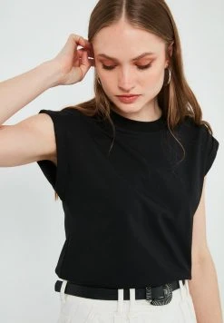 LELA Camiseta Básica - Black, Mujer