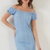 LELA Vestido De Tubo - Baby Blue , Mujer