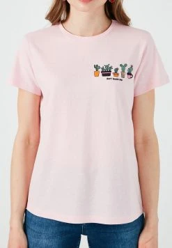 LELA Camiseta Estampada - Light Pink, Mujer -LELA Tienda ef38469430a54a7eaa1261efc1ea2e67