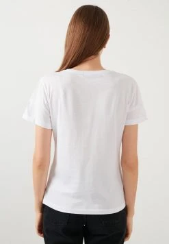 LELA Camiseta Estampada - White, Mujer -LELA Tienda f1a2d7d792524715a651a512b859b7de