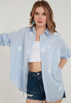 LELA REGULAR FIT - Camisa - Blue , Mujer -LELA Tienda f2938188889748cb92419a0c6d6eda4a
