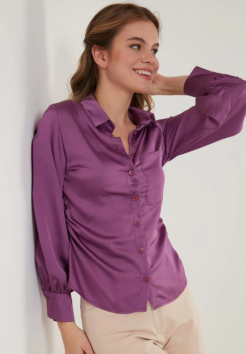 LELA Camisa - Purple , Mujer 6 LELA Camisa - Purple , Mujer - Imagen 6