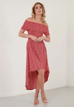 LELA Vestido Informal - Red , Mujer -LELA Tienda f40eaa1b4b63487c907abef26974d3b5