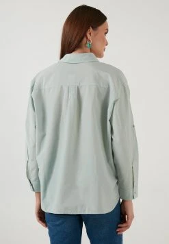 LELA Camisa - Grass Green, Mujer -LELA Tienda f5a799a5cade41e689c9f8416c614f26