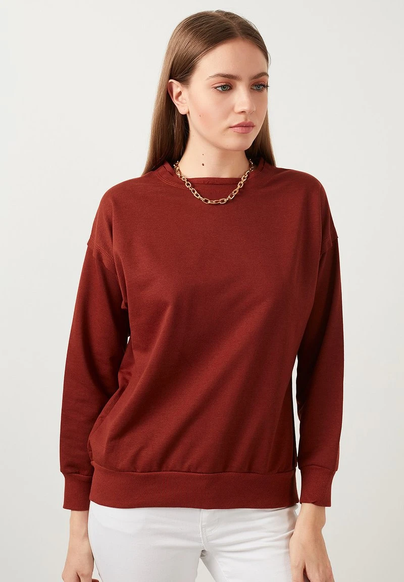 LELA SLIM FIT - Sudadera - Brick Red , Mujer 1 LELA SLIM FIT - Sudadera - Brick Red , Mujer
