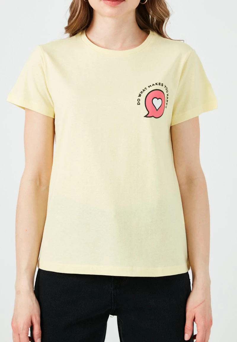 LELA Camiseta Estampada - Yellow, Mujer 4 LELA Camiseta Estampada - Yellow, Mujer - Imagen 4