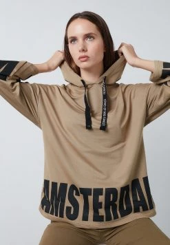 LELA Jersey Con Capucha - Khaki , Mujer -LELA Tienda f6618cf02c3e40488616d62ecf0ef1d9