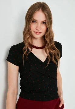 LELA PRINT - Blusa - Black Red, Mujer -LELA Tienda f7878deeb53a43edb305ceb727a92787