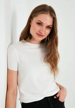 LELA Camiseta Estampada - Ecru , Mujer