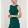 LELA Vestido De Tubo - Emerald Green , Mujer