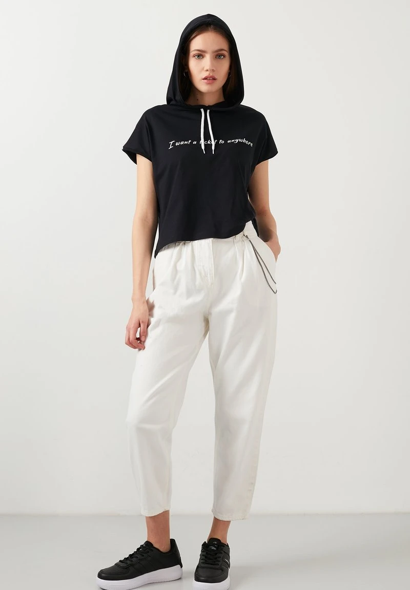 LELA Jersey Con Capucha - Black , Mujer 6 LELA Jersey Con Capucha - Black , Mujer - Imagen 6